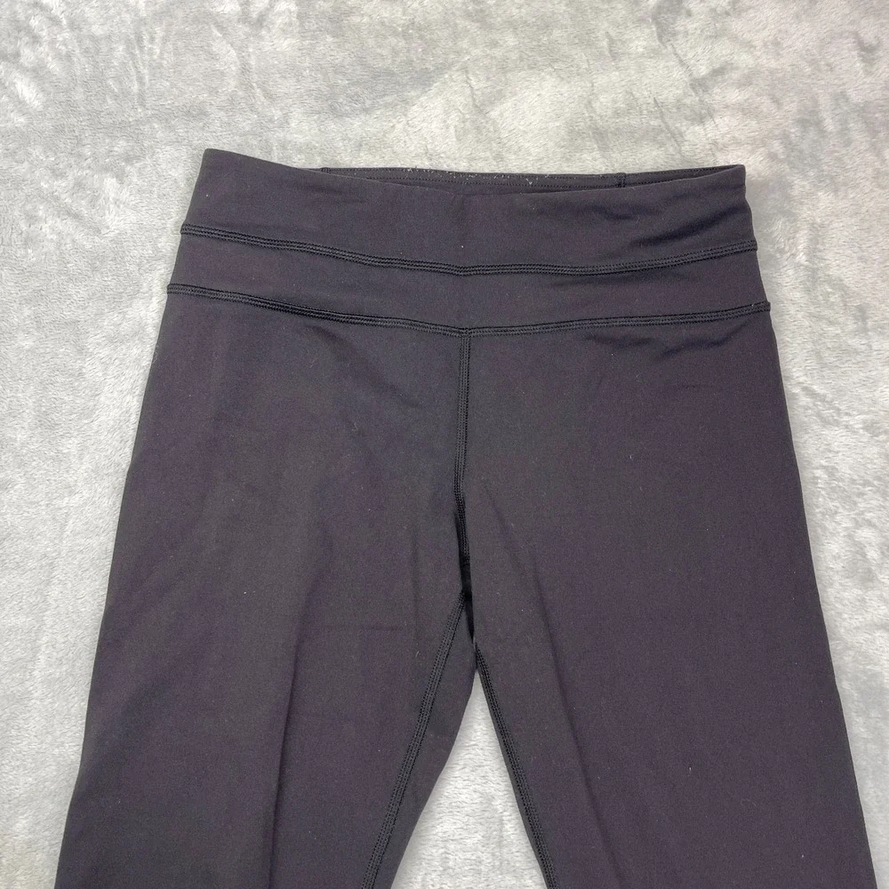 Lululemon Leggings Women 4 (26x33) Black Groove Slim Skinny Leg Athletic Pull On